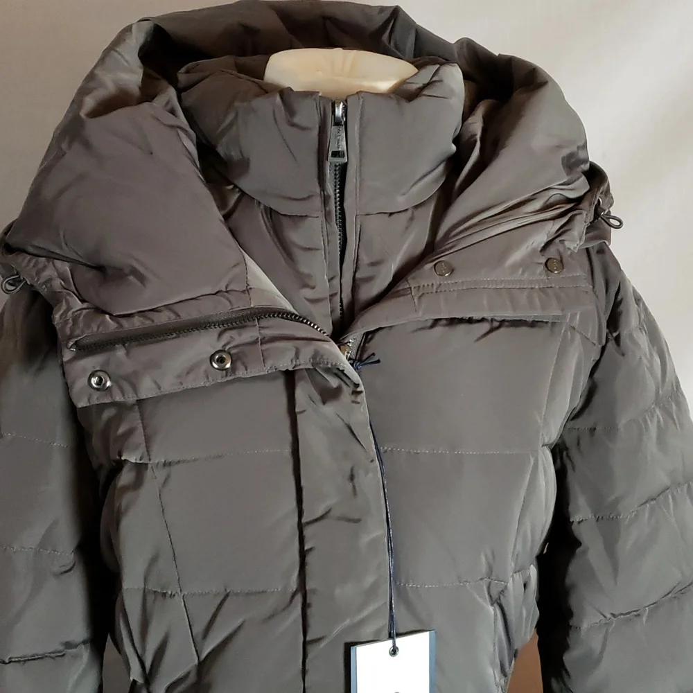 NEW Cole Haan Hooded Down & Feather Jacket
